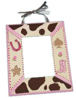 COWGIRL CHIC CUSTOM PAINTED WOODEN PICTURE FRAME  