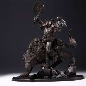  Blizzard World of Warcraft ORC Wolf Rider Resin Statue 