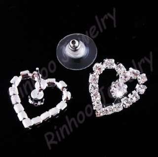 heart wedding party Rhinestone jewelry Set 21410 NEW  