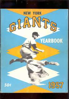 1957 New York Giants Yearbook  