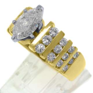 CARAT MARQUISE & ROUND DIAMOND ENGAGEMENT RING  