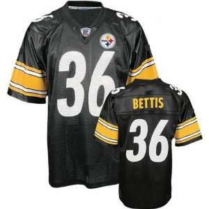  Pittsburgh Steelers 36# Bettis Black NFL Jerseys Authentic 