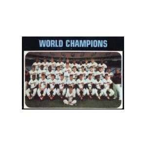  1971 Topps #1 Baltimore Orioles World Champions 