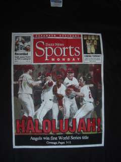   ANGELS WIN FIRST WORLD SERIES TITLE DAILY NEWS SPORTS 2002   
