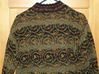   Womens Sweater / Jacket Atlandia 2002 Nordic Zipper Cardigan Medium