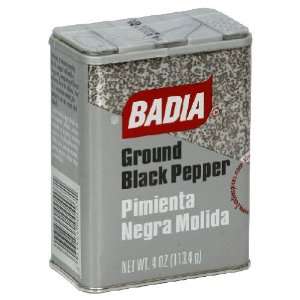  Badia, Ground Black Pepper, 4 Ounce (12 Pack) Health 