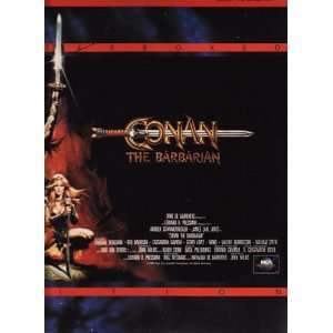  Conan The Barbarian /Letterbox Edition LaserDisc 