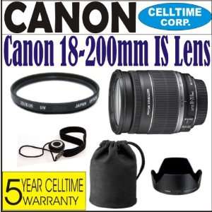 Canon EF S 18 200mm f/3.5 5.6 IS Standard Zoom Lens (IMPORT) for Canon 