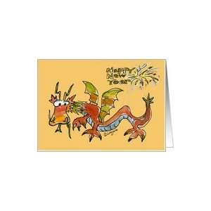  Cute Chinese New Year Dragon Greeting Card Card Health 