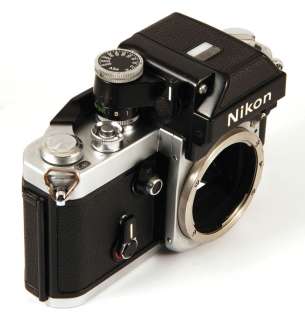 EX* Nikon F2 A F2A 35mm film SLR Camera body in silver  