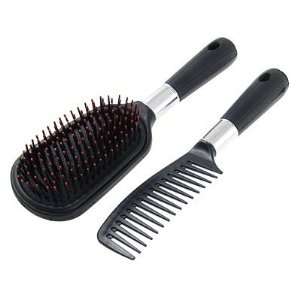   Hole Handle Mirror Brush + Plastic Hair Comb Make Up Tool Beauty
