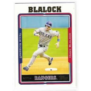  Hank Blalock 2005 Topps MLB Card #20 (Texas Rangers 