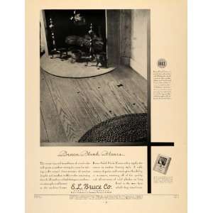   Ad Bruce Plank Floors Covering Style Wood Flooring   Original Print Ad