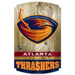  Atlanta Thrashers 11 x 17 Wood Sign