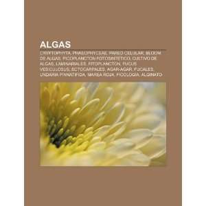  Algas Cryptophyta, Phaeophyceae, Pared celular, Bloom de 