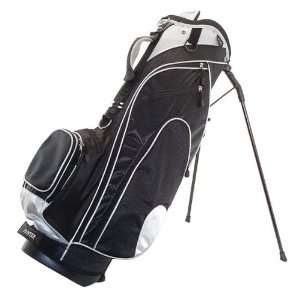  Hunter Fury Golf Stand Bag   Black/White/Silver Sports 