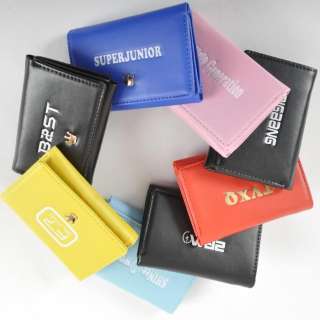 POP 2012 New Shinee world artificial leather Wallet ,Purse 