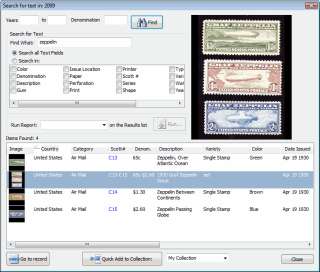 2012 USA UN Stamp Collecting Software with SCOTT numbers. Inventory 