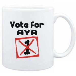  Mug White  Vote for Aya  Female Names