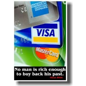   Buy Back His Past   Oscar Wilde   Motivational Poster