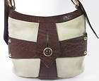 YVES SAINT LAURENT Cream Leather Mombasa Small Handbag  
