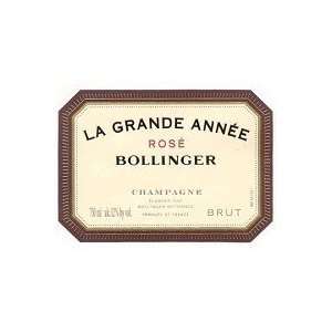  Bollinger Champagne La Grande Annee Rose 2002 750ML 
