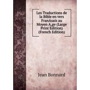   Aâ??ge (Large Print Edition) (French Edition) Jean Bonnard Books