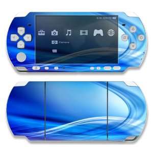  Sony PSP Slim 3000 Decal Skin   Abstract Blue Everything 