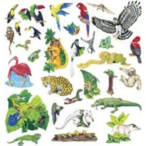  Rainforest Animals Pre Cut Flannelboard Figures Toys 