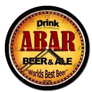  ABAR beer and ale wall clock 