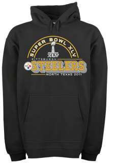   Steelers Sweatshirt (Hoodie) Super Bowl XLV   Black and Yellow  