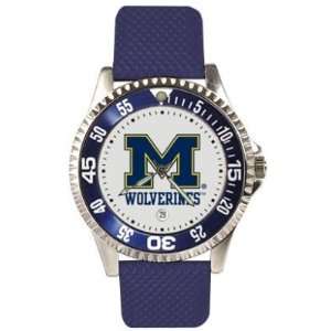  Michigan Wolverines Competitor Leather Mens NCAA Watch 