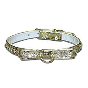   Majestic Jeweled Collar Bow & Center D Ring