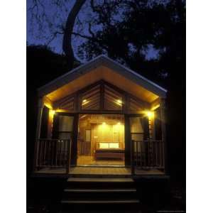  Sunset on a Cabin at el Capitan Canyon, California Premium 