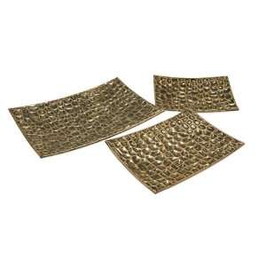  Set of 3 Liana Reptilian Rectangular Accents