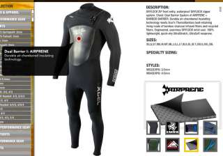 Xcel Drylock Drylock 4/3mm Mens Full Wetsuit Surfing  