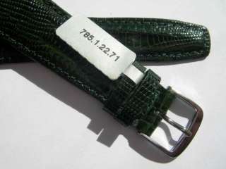 Graf dark green *Brazil* Teju lizardskin watchband 22mm  