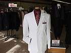 Mens Size 42R White Suit New Arrival All Season  