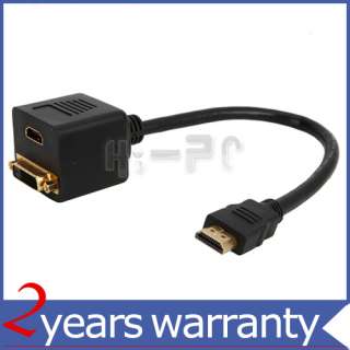 New Black HMDI Male to DVI 24+1 HDMI Female Adapter Convert Video 