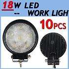 10pcs 12V 24V 6000k 18W LED work Spot Lamp Light Flood Beam Trailer 
