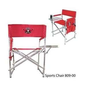   Chair Aluminum chair w/fold out table, insul. drink holder, & pockets