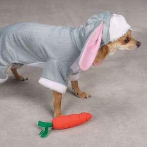 NEW BUNNY RABBIT w/toy Halloween Dog Costume Clothes  