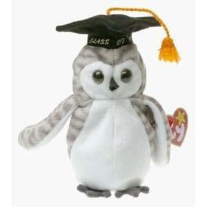 Wiser the Owl   1999 Graduation   Beanie Baby Toys 