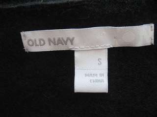 OLD NAVY Womens Black 100% CASHMERE V NECK Sweater PINUP Cute Soft 