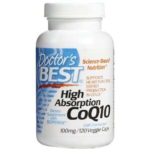  Doctors Best High Absorption CoQ10 100 mg VCaps, 120 ct 