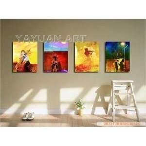 MODERN ABSTRACT CANVAS ART OIL PAINTING 