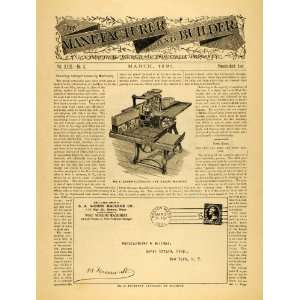 1891 Article Stamp canceling Dating Machine Vintage Stamped Letters 