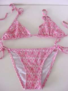THOMAS WYLDE bikini bathing suit Pink w/ SKULLS M  