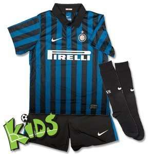 Inter Milan Boys Home Football Kit 2011 12
