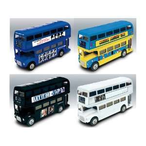 Set of 4  The Beatles Album Cover Diecast Buses Wave 1 (5 